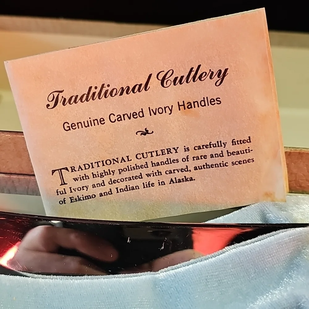 Vtg 1950s Henley & Co‎ German Stainless Solingen Alaska Scene Carving Set